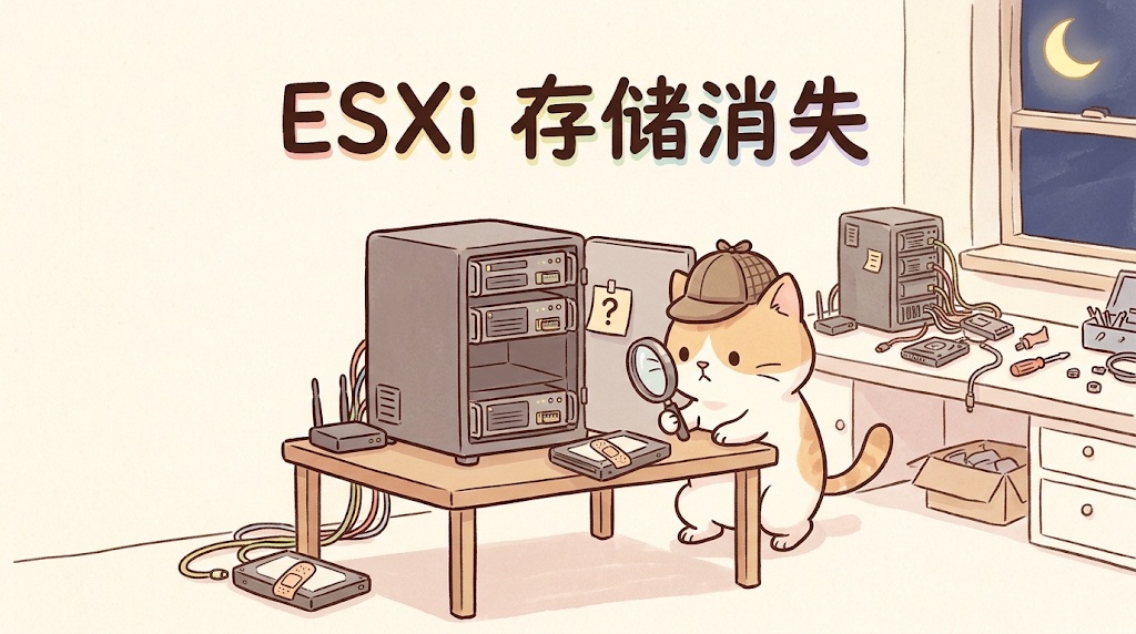 ESXi 存储一夜消失:SATA 控制器直通引发的"血案"复盘